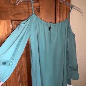 Turquoise mini dress